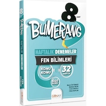 8. Sınıf Bumerang 32 Haftalık Fen Bilimleri Denemeleri  -  Cihan Kaplan  -  Günay Yayıncılık