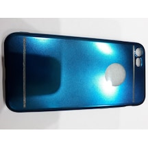 Apple Uyumlu iPhone 7 Ios Akıllı Cep Telefonu Mavi Silikon Arka Kılıf