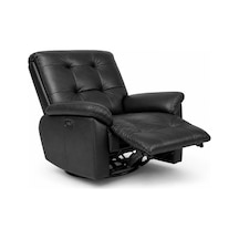 Smarto Relax Zürih Vıp Elektrikli Döner Sallanan Tv Koltuğu Kontrol Panelli Ergonomik Gerçek Deri Baba Koltuğu Siyah