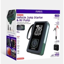 Auhma A7700 4'ü 1 Arada Akü Takviye, Şarjlı Hava Pompası, Powerbank Ve Dijital Fener