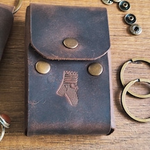 Sumerian Leather Craft Klasik Deri Sigara Kılıfı Kahverengi