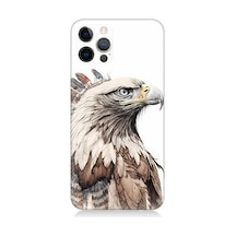 Apple Uyumlu  iPhone 12 Pro Max Silikon Kılıf Savaşçı Kartal