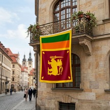Sri Lanka Bayrağı Premium Raşel Kumaş 150x225 Cm Diğer