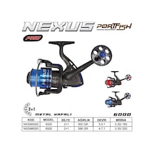 Portfish Nexus Pro 6000 Olta Makinası 2+1bb Metal Kafa Kırmızı