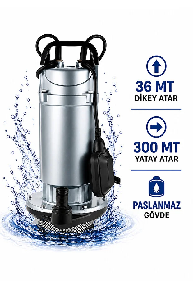 Su Pompası Dalgıç Pompa 2 Hp 36 Metre Yukarı Basma