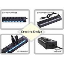 Usb 2.0 Hub 7 Port Usb Hub Çoklayıcı Çoğaltıcı Kaliteli Çipli (259901026)