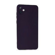 Samsung Galaxy Uyumlu A05 Kılıf Nano İçi Kadife Silikon - Mor İtdark497