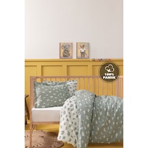 Yataş Mini Povey Bebek Ranforce %100 Pamuk Nevresim Takımı - Adaçayı