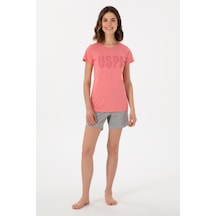 U.s. Polo Assn. Kadın Pembe Pijama Takım 50312917-vr041 Pembe