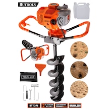 Butools ST-31 14000RPM Benzinli Motorlu Toprak Burgu Makinesi Turuncu