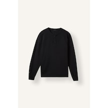 Defacto Regular Fıt Düğmeli Polo Yaka Sweatshırt H5040ax26aukh256 Haki-kh256