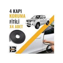 Toyota Hilux 2006-2015 Kapı Koruma Fitili-4 Kapı-siyah-bm2452