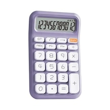 Pm-25411 Mor 12 Haneli Hesap Makinesi Beyaz - Çok Renkli