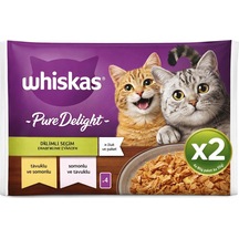 Whiskas Pure Delight Tavuk Dilimli Yaş Kedi Maması 4x85 Gr X 2 Adet