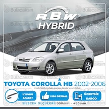 Toyota Corolla Uyumlu Hb Ön Silecek Takımı (2002-2006) RBW Hibrit Toyota Corolla Uyumlu Hb Ön Silecek Takımı (2002-2006) RBW Hibrit