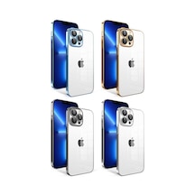 Apple Uyumlu iPhone 12 Pro Uyumlu Kamera Korumalı Renkli Çerçeveli Zore Garaj Kılıf-siyah Siyah -
