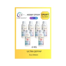 6 Kg Hobi Epoxy Smart/ Şeffaf Epoksi Reçine Ince Döküm