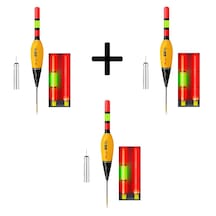 Renk Değiştiren Pilli Işıklı Şamandıra Akıllı Şamandıra Elektronik Şamandıra 10 Gr 3'lü Set