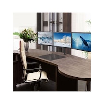 Techly 13"-24" Arası 3 Monitör Için Kelepçeli Masa Standı