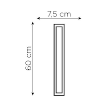 2'li Zmr 60cm 18w Bant Armatür Krom Çerçeve 6500k Beyaz Işık