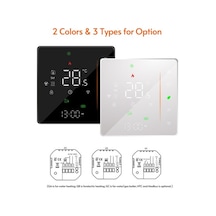 Pazly Siyah Bht-006gclw Kazan Isıtma Termostat: Wifi, Dokunmatik, Akıllı Uygulama, Alexa & Google Home Desteği