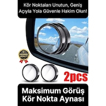 Özel Üretim Maksimum Görüş Artıran İç Bükey Ayarlanabilir Araba Kör Nokta Ayna Seti 2 Adet