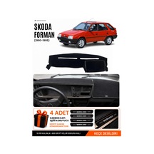 Skoda Forman 1990-1995 Uyumlu Torpido Koruma, Torpido Örtüsü, Torpido Kılıfı - Siyah - Sk003