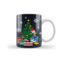 Donald Duck Around The Christmas Tree Kupa Bardak Porselen Karışık