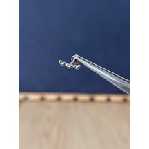 %100 G23 Titanyum 3 Kalp Titanyum Model Titanyum Labret Kıkırdak Piercing Altın - Gül