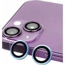 Newface Apple İphone 14 Raze Metal Kamera Lens - Mavi