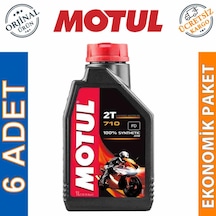 Motul 710 2t 1 L 2 Zamanlı Tam Sentetik Motosiklet Yağı (6 Adet)