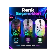8000 Dpı Kablolu Oyuncu Mouse 6 Tuşlu Renkli Aydınlatmalı Usb Gaming Mouse Delikli 001