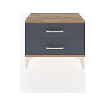 Arges Komodin 2 Çekmeceli 60x30x48 Çam-antrasit Atlas Çam