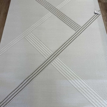 Hoom Rugs Gusto 1348a Bej Krem Modern Halı Mikrofiber Polyester Hav Vermez Spor Saçaklı Halı Bej - Krem