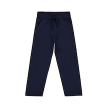 Civil Boys Kendinden Desenli 10-13 Yaş Pantolon - Lacivert