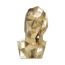 Suntek Reçine Düşünür Heykeli Ev Dekoru Soyut Figür Masa Hayır Dinle