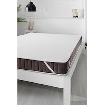 Bebesi 220X200 Cm Alez Pamuklu Köşe Lastikli Sıvı Geçirmez Alez Beyaz