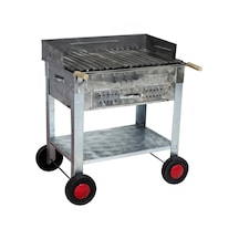 Metehan MTH-149 Pervazlı - Çekmeceli - Lama Izgaralı - Dört Tekerlekli Mangal