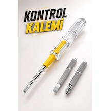 Test Cihazı Kontrol Kalemi Çift Başlıklı Şeffaf Elektrik Testi 1