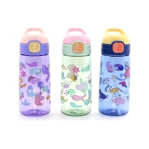 Renkli Pipetli Suluk 600 Ml Bpa İçermez Alk2968 Çok Renkli