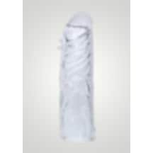 xShopum 14 Cm Damarlı Uzatmalı Şeffaf Silikon Penis Kılıfı