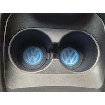 Volkswagen Araç Bardaklık Altlığı , Vw Şişe Ve Bardak Altlığı, Volkswagen Logolu Oto Bardaklık Altlı
