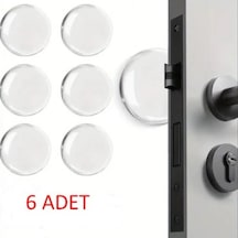 Şeffaf Silikon Mobilya Ve Kapı Durdurucu Darbe Pedi 6'lı Set Renkli
