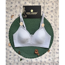 Raye İthal Buz İpek İce-silk Ultra İnce Rahat Nefes Alır Dekolt Mavi