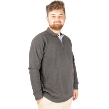 Mode Xl Erkek Sweatshirt Polo Vnz Selanik 20440 Antramelanj 001