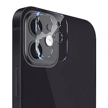 Senalstore iPhone Uyumlu 12 Mini Kamera Lens Koruyucu Kolay Takma Aparatlı Şeffaf