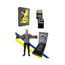 Fenerium Unısex Gold Fenerbahçe Dokuma Atkı Uv Kutu Hediyeli Lacivert