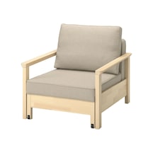 Ikea Bej Rahat Kanepe - Yataklı Tekli Koltuk