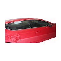 Seat Leon 2013-2018 Cam Çerçevesi 14 Parça Paslanmaz Çelik Krom
