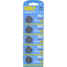 Golf CR2025 3V Lityum Pil 5'li